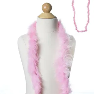 Deluxe Marabou Ostrich Feather Boa-Pink-2 Yards