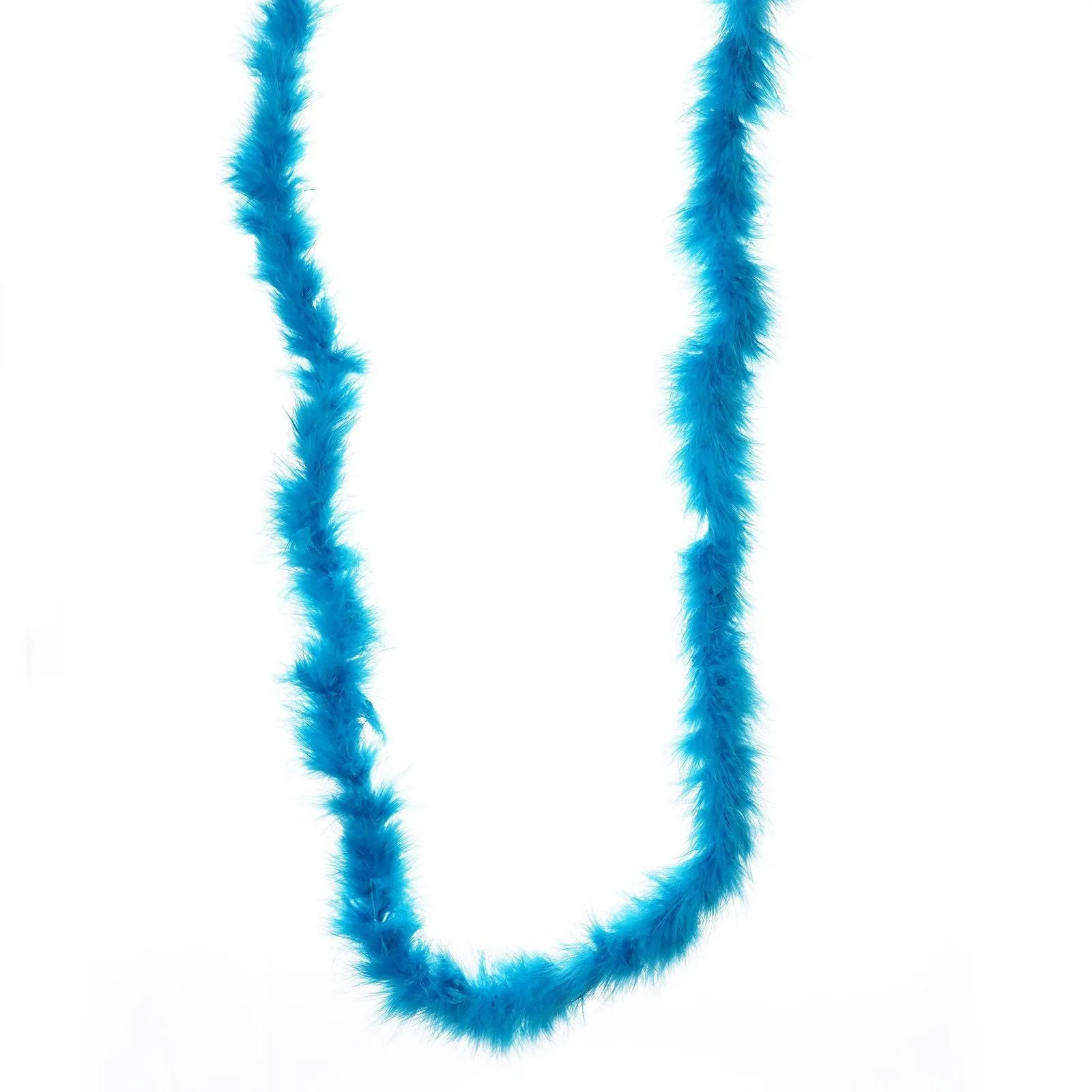 Deluxe Marabou Ostrich Feather Boa-Turquoise-2 Yards