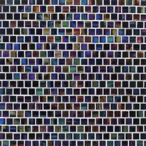 Disco Iridescent, 5/8" x 5/8" - Glass Tile