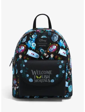 Disney Parks Mini Backpack The Haunted Mansion Welcome Foolish Mortals Loungefly