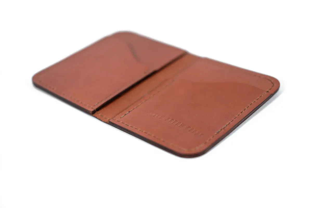 Double Barrel Vertical Bifold Wallet