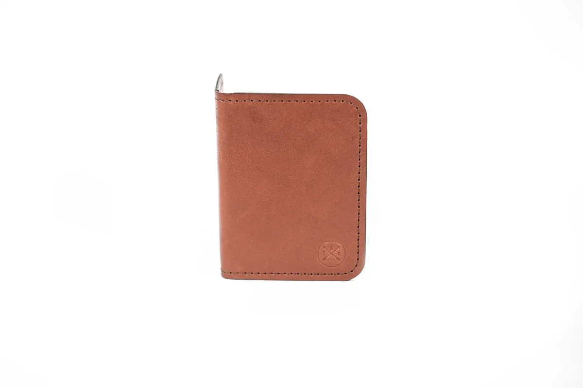 Double Barrel Vertical Bifold Wallet