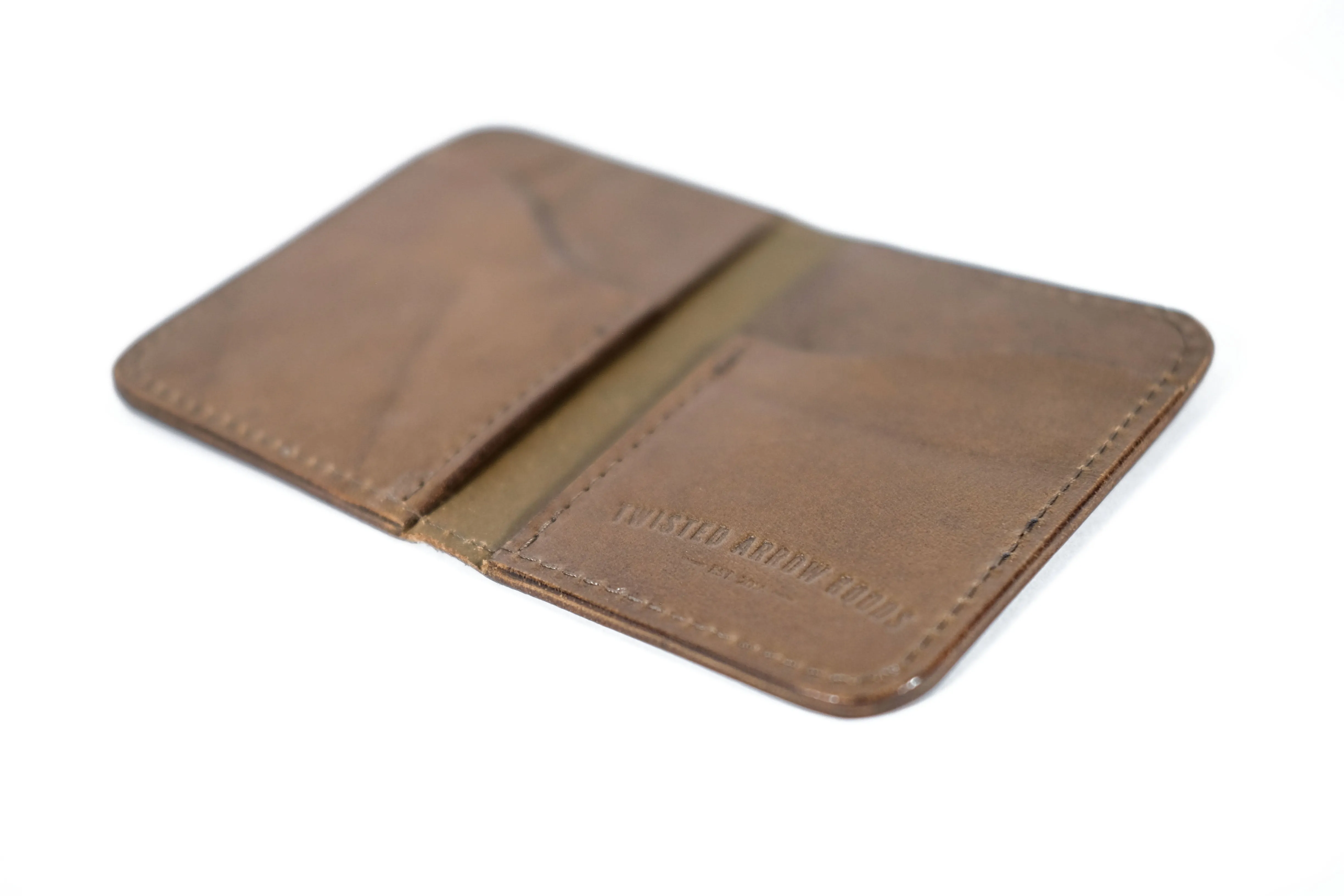 Double Barrel Vertical Bifold Wallet