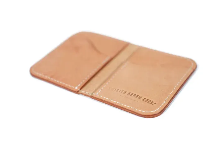 Double Barrel Vertical Bifold Wallet