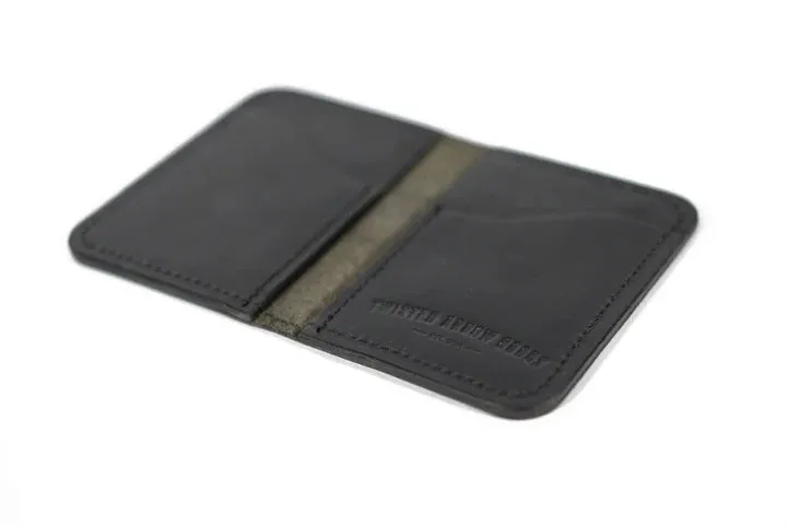 Double Barrel Vertical Bifold Wallet