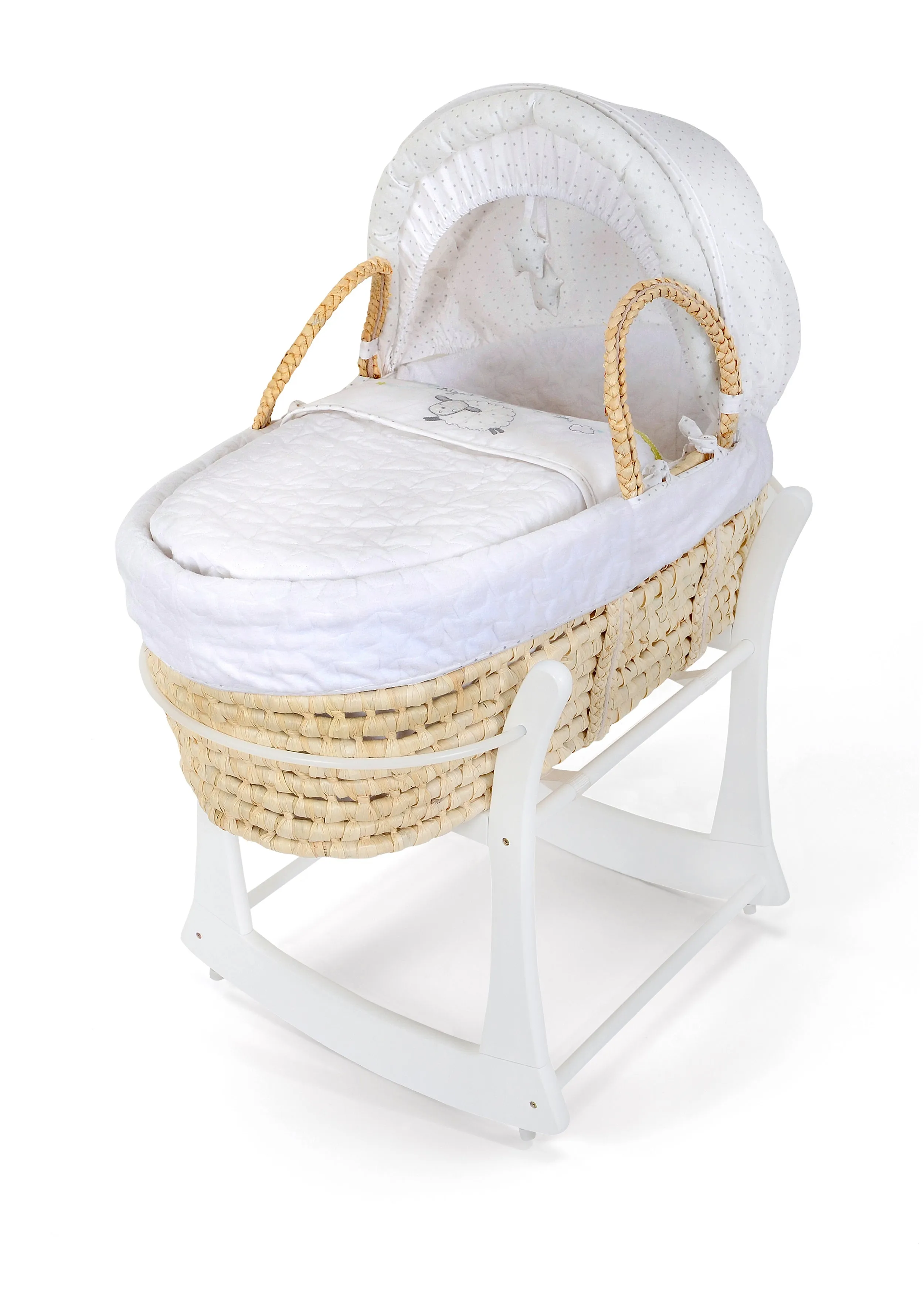 East Coast Nursery Rocking Basket Stand White