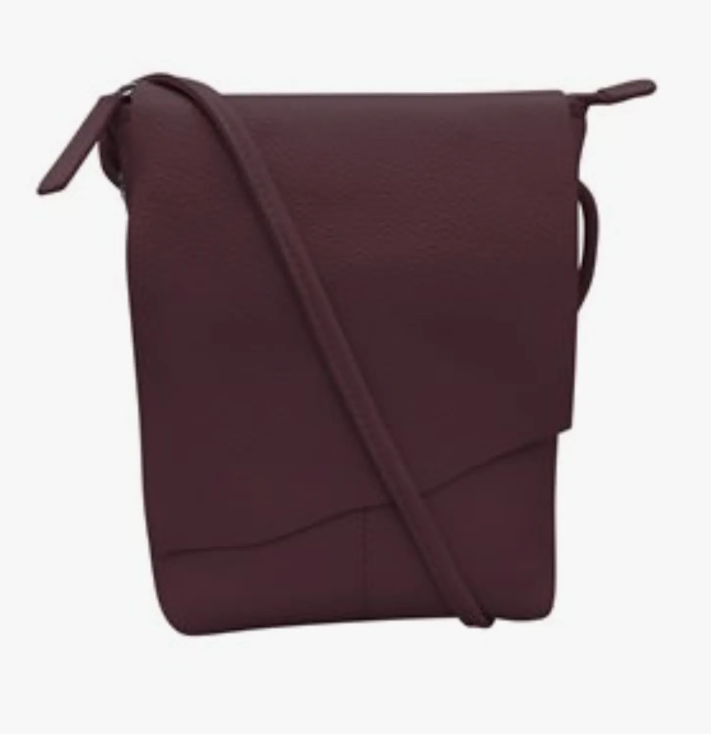 Eggplant Leather Crossbody