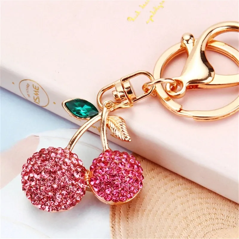 Elegant Simple Style Color Block Metal Inlay Rhinestones Women's Keychain