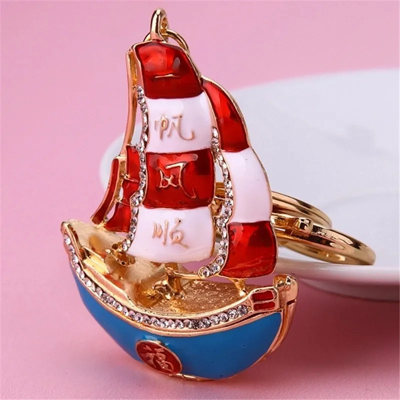 Elegant Simple Style Color Block Metal Inlay Rhinestones Women's Keychain