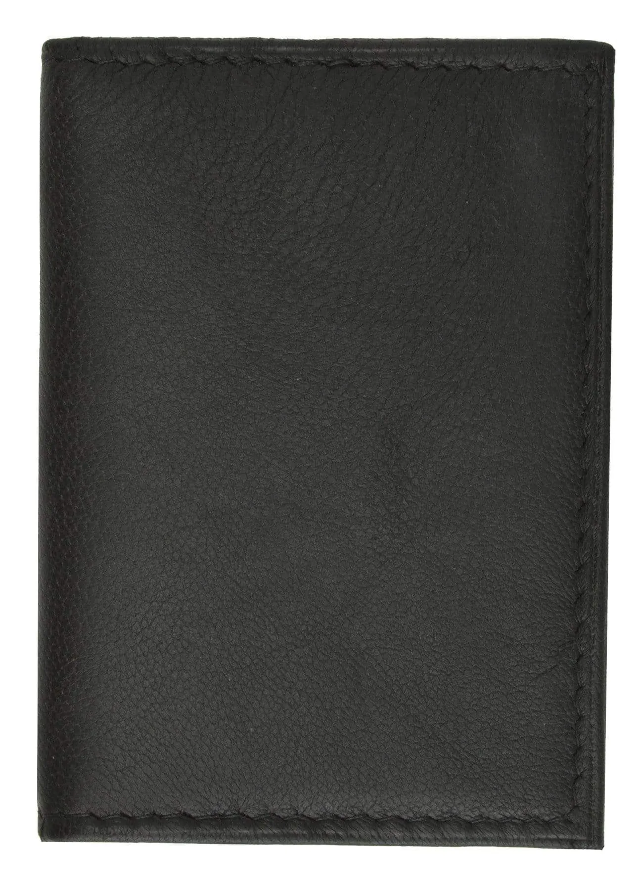 European Style Bifold Trifold Genuine Leather Wallet with ID Window 518 CF