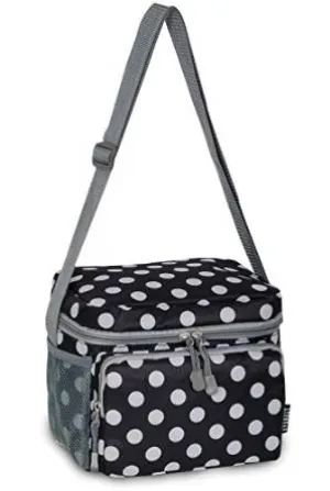 Everest Cooler Lunch Bag - Black/White Dot