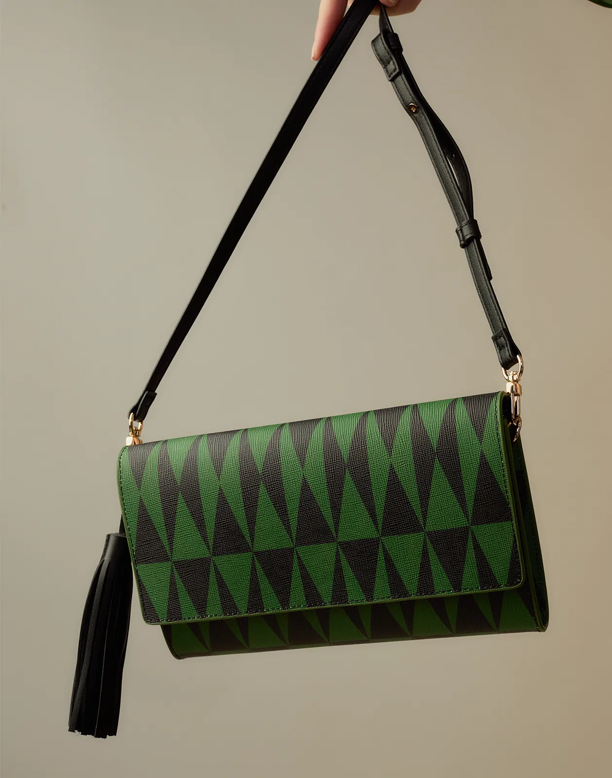 Evergreen Leather Crossbody Purse