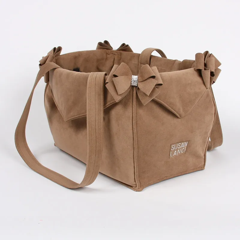 Fawn Double Nouveau Bow Luxury Carrier