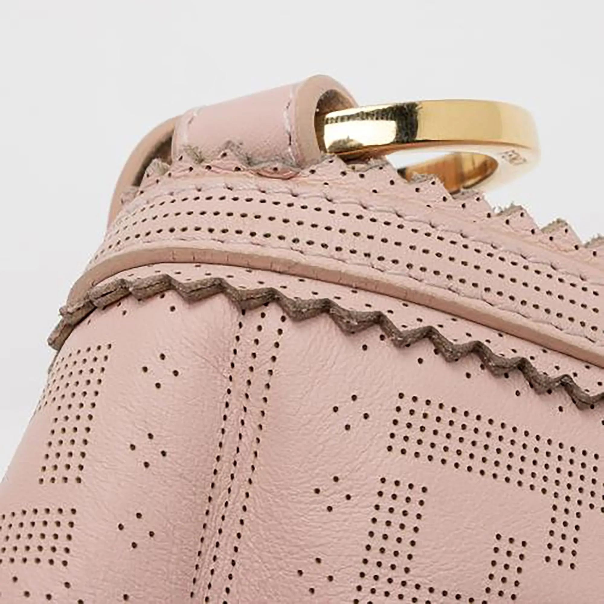 Fendi FF Perforated Leather Chef Mini Flap Bag (SHF-OTJSCU)