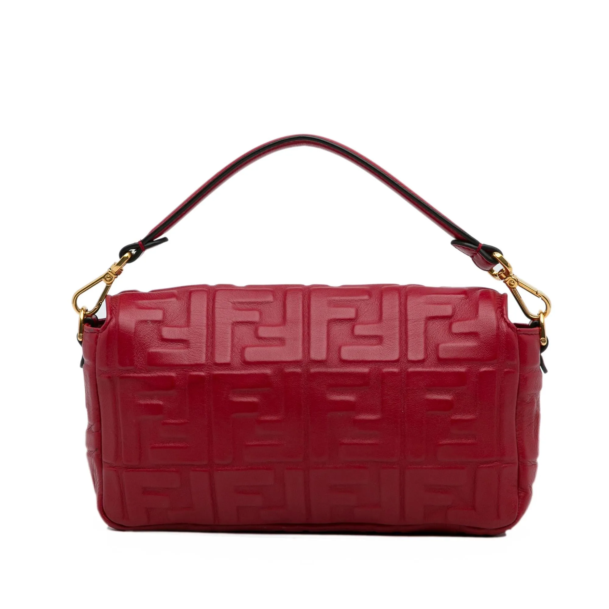 Fendi Medium Embossed Zucca Baguette (SHG-nWpDEM)