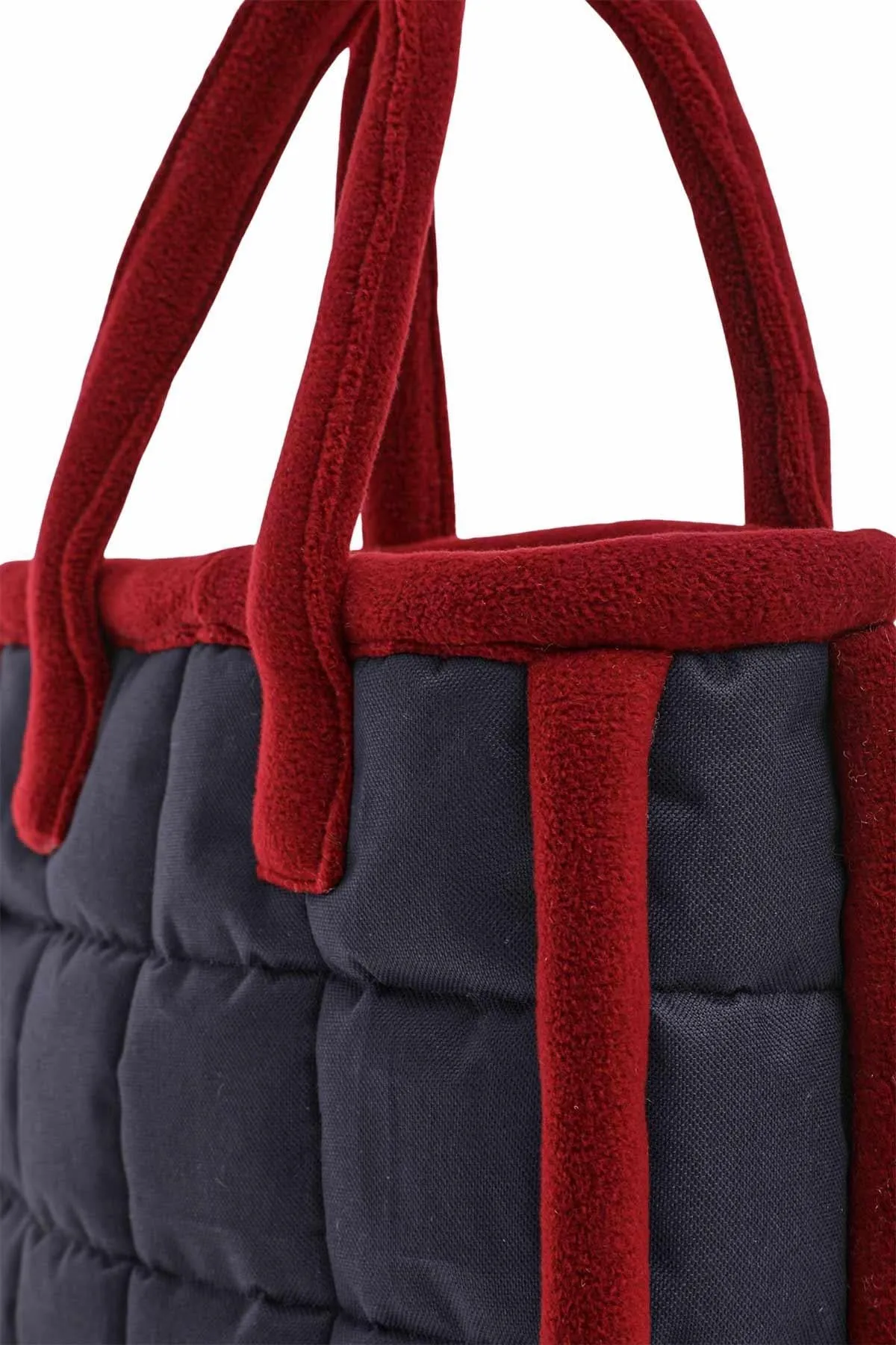 Fleece Framed Quilted Polyamide Canvas Plush Stylish Handbag for Women,CK-15