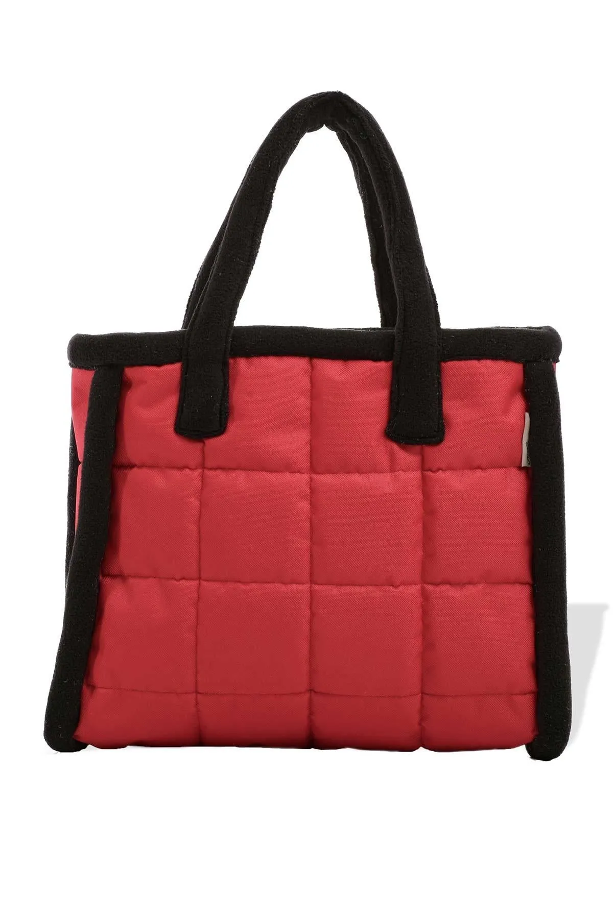 Fleece Framed Quilted Polyamide Canvas Plush Stylish Handbag for Women,CK-15