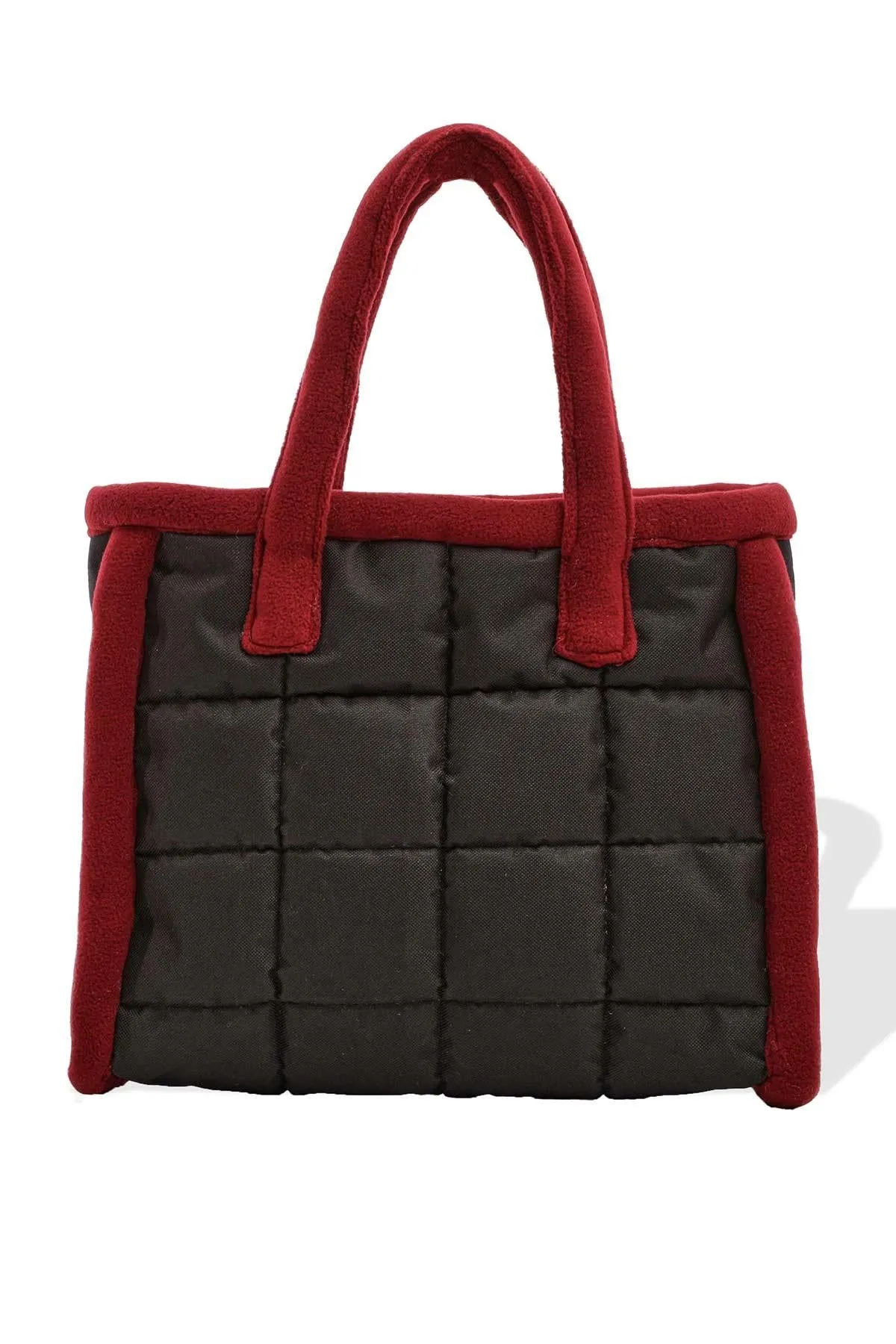 Fleece Framed Quilted Polyamide Canvas Plush Stylish Handbag for Women,CK-15