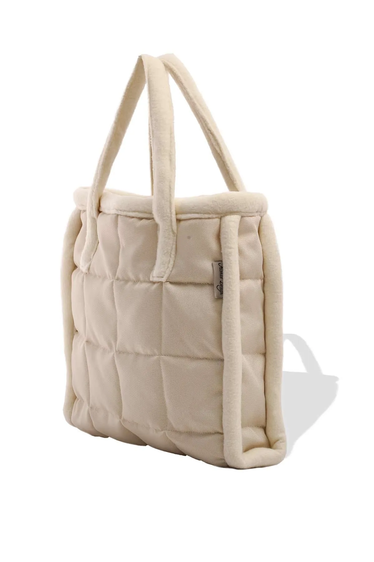 Fleece Framed Quilted Polyamide Canvas Plush Stylish Handbag for Women,CK-15