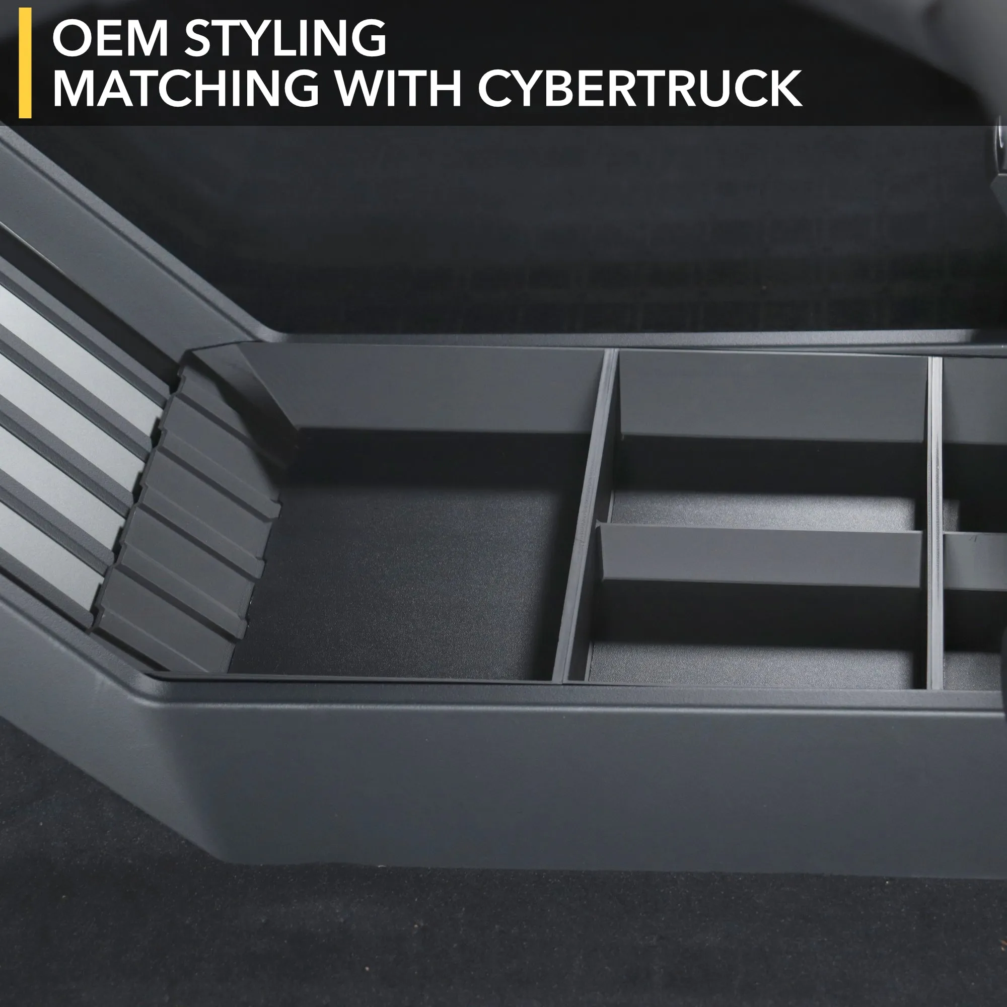 Floor Storage Organizer for Tesla Cybertruck - Lower Center Console Tray