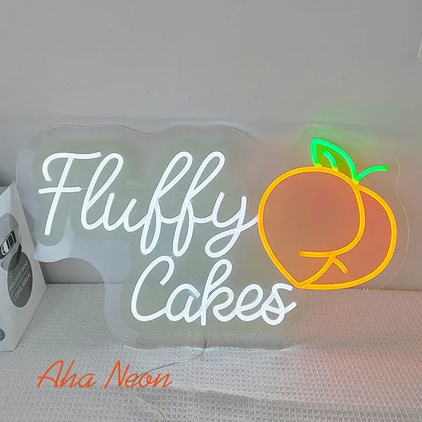 Fluffy Cake Neon Light Sign