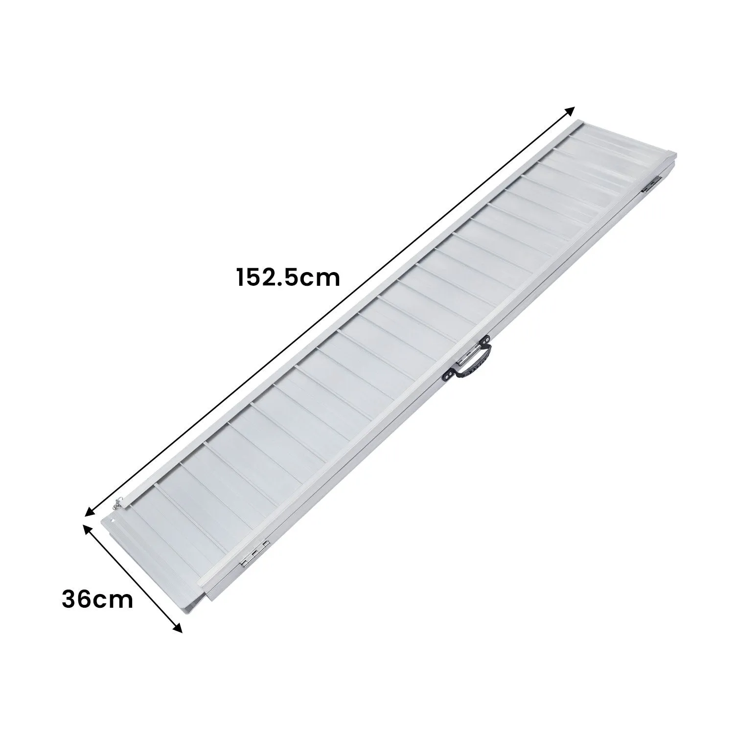 Foldable 5ft Aluminium Wheelchair Ramp, 272kg Capacity