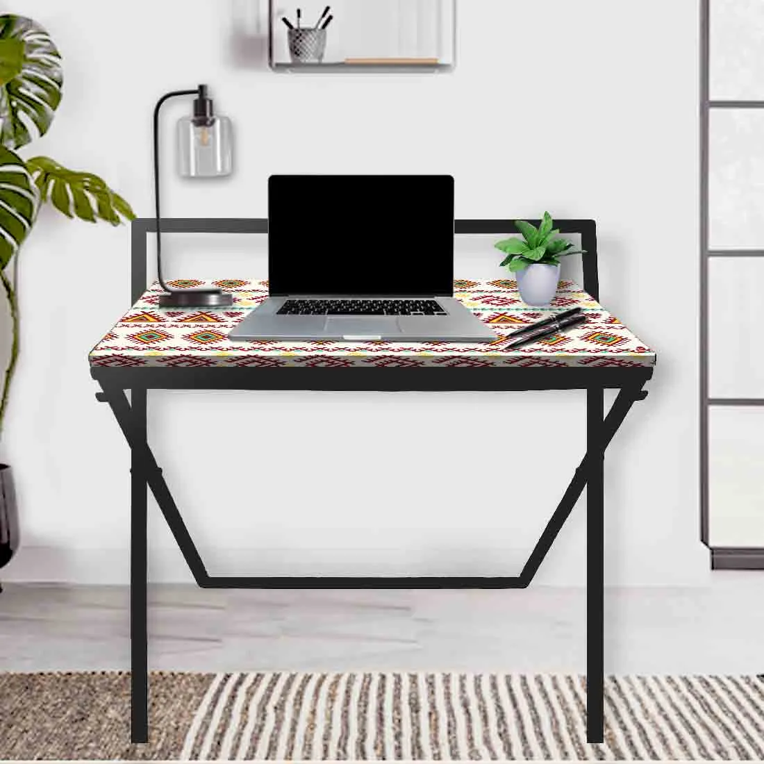 Foldable Computer Desk WFH Study Table for Bedroom