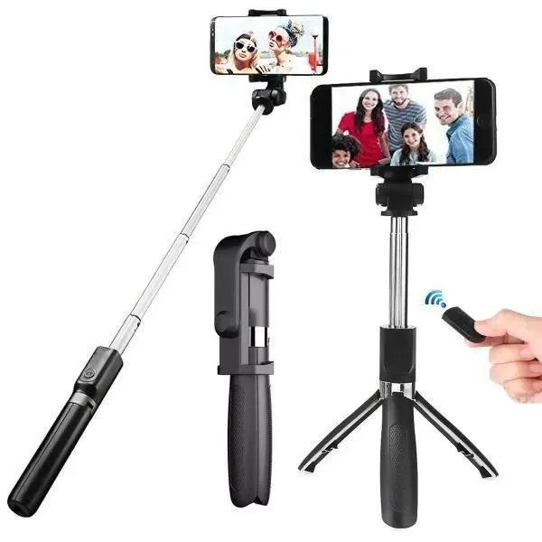 Foldable Selfie Stick with LED Light