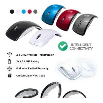 Foldable Wireless Arc OpticalMouse