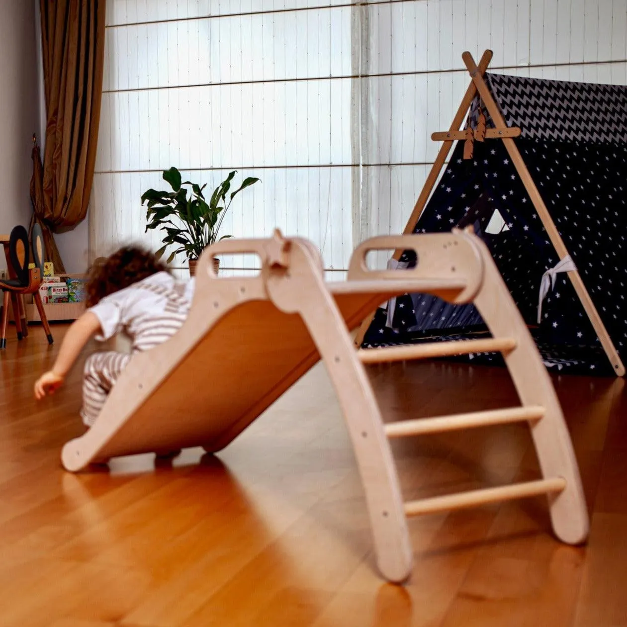 Foldable Wooden Slide