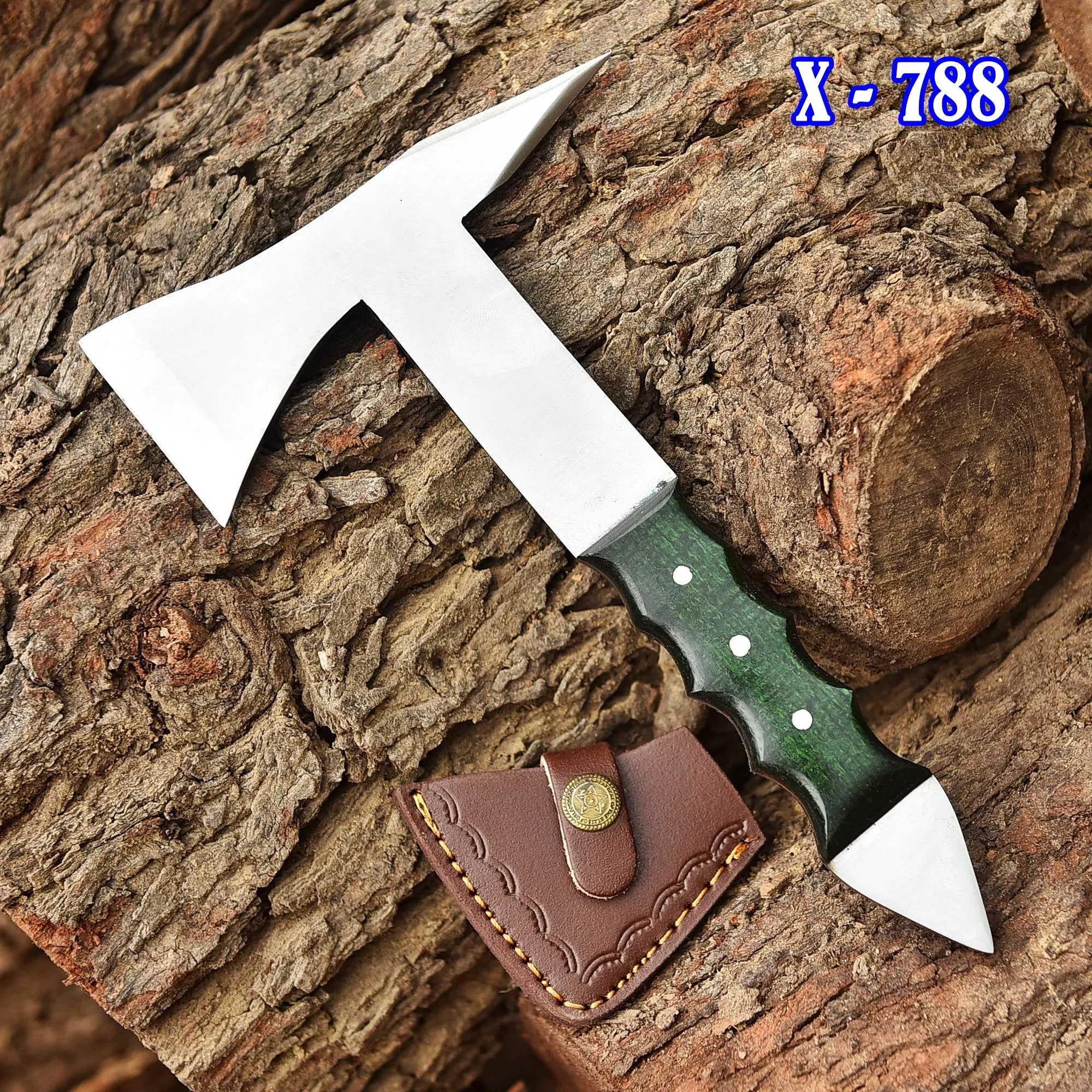 Full Tang Handmade Forged High Carbon Steel Axe Superb Viking Design Spike Axe Hatchet Tomahawk