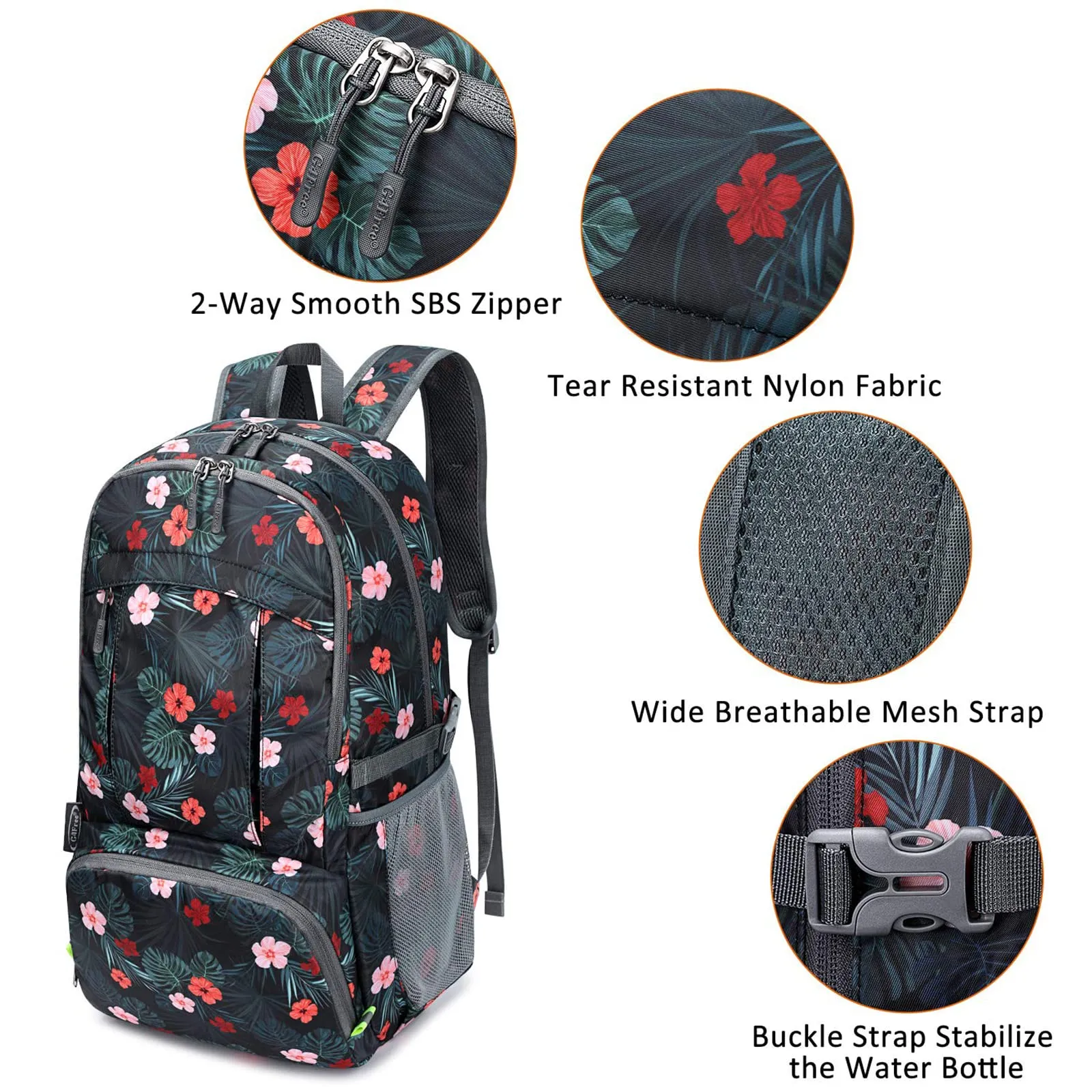 G4Free 40L Lightweight Packable Hiking Backpack