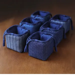 Gohobi Denim Mini Teaware Storage Travel Bag