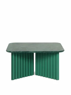 Green marble coffee table