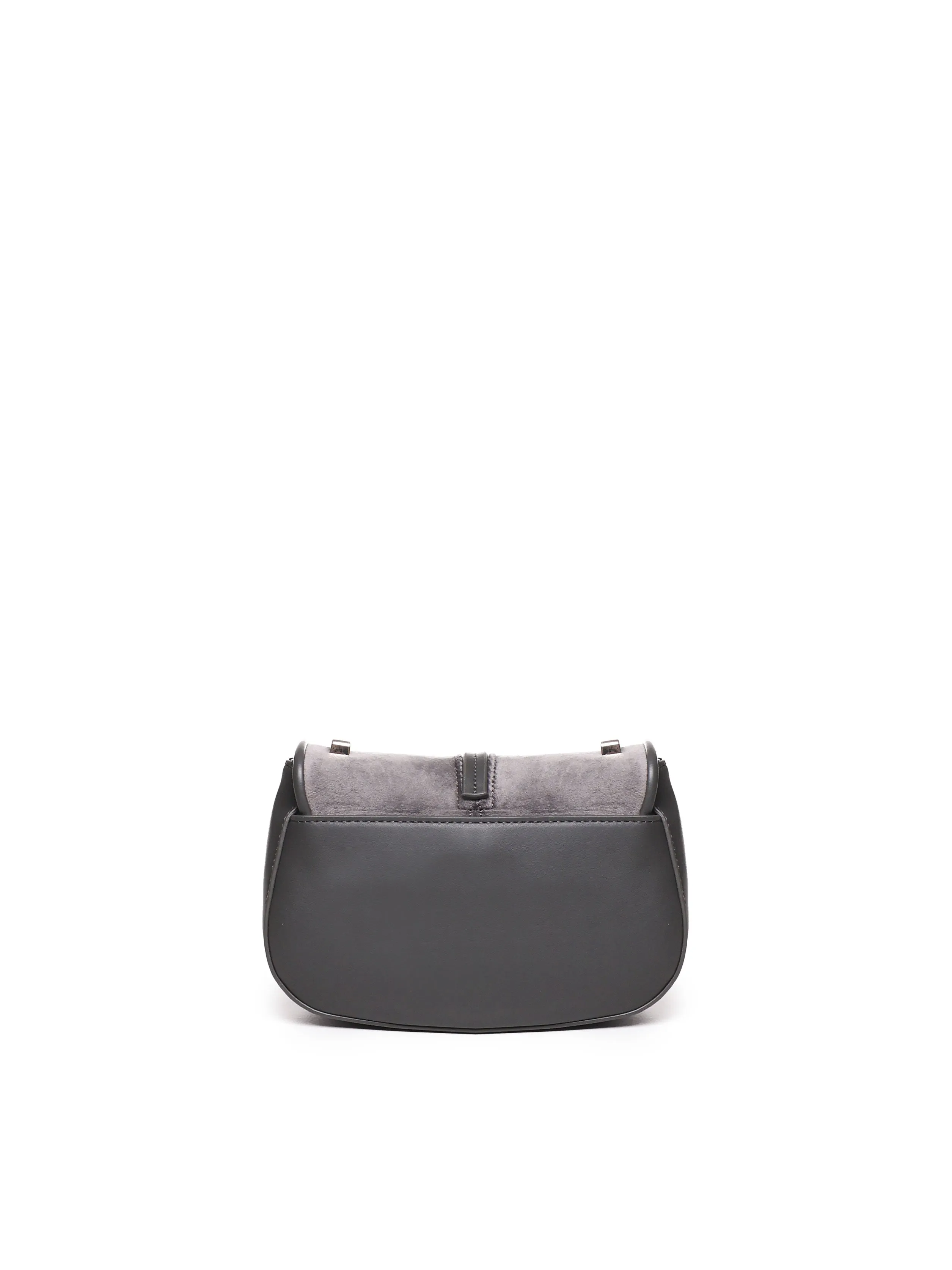 Grey Shoulder Bag with Padlock