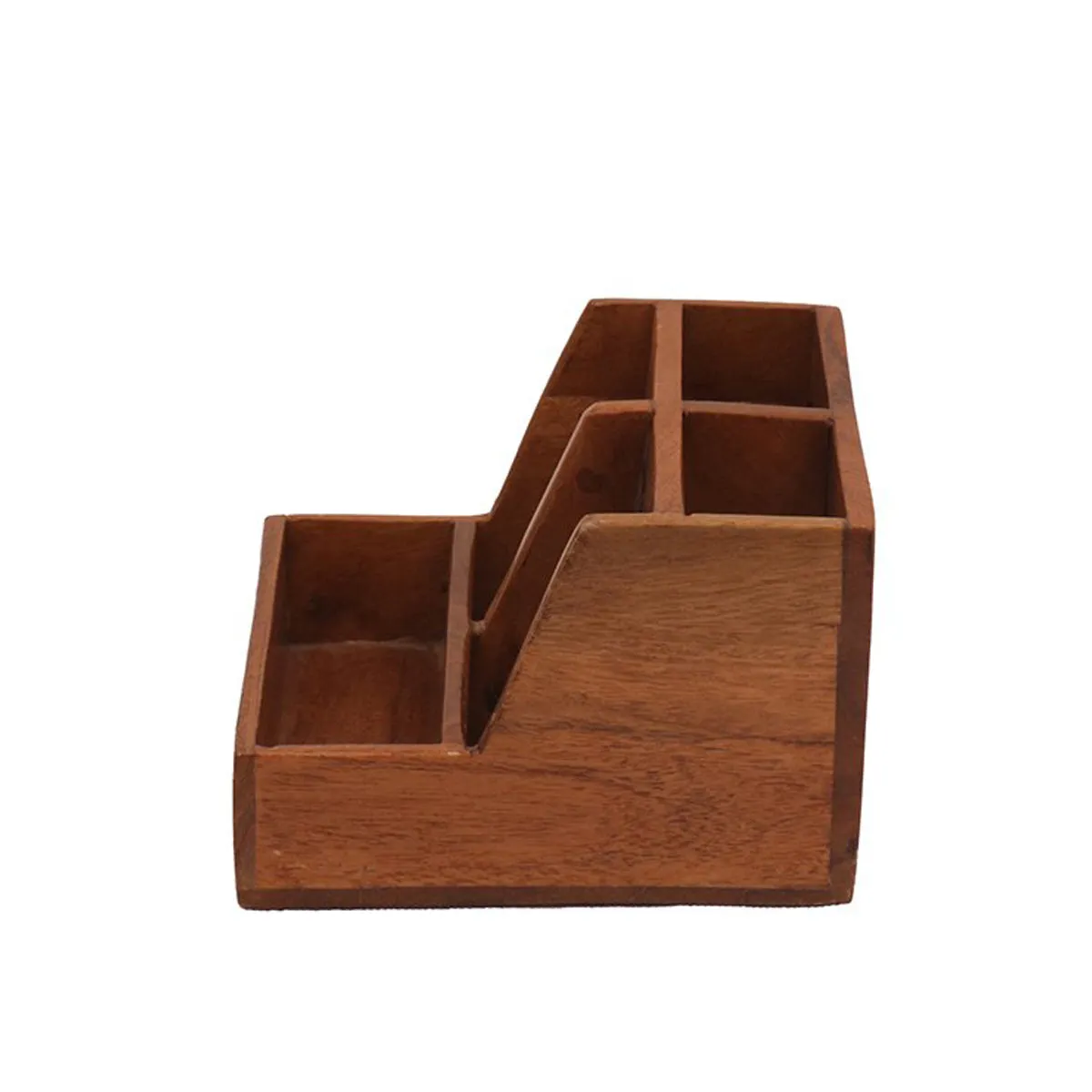 Handcrafted 5-Compartment Desk Organizer