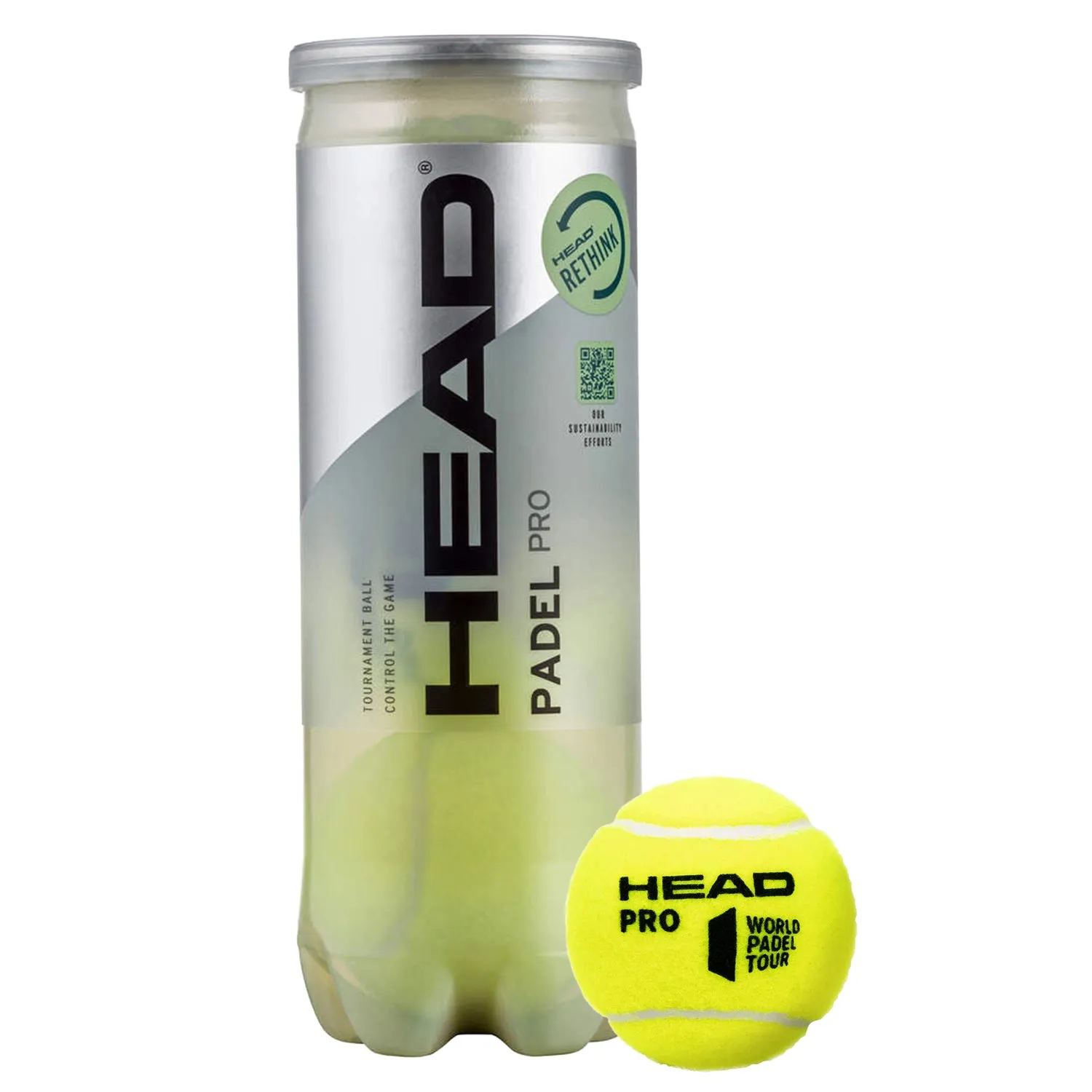 Head Padel Pro Sea Level Padel Balls - 3 Ball Can