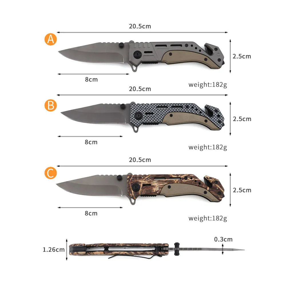 High Quality Stainless Steel Tool Style Cutting Pocket Foldable Knife For Traveling