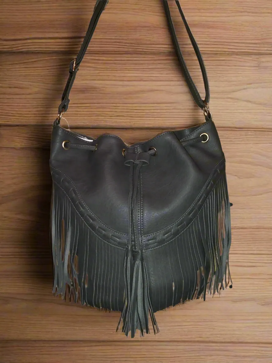 Hobo Bag W/Tassels