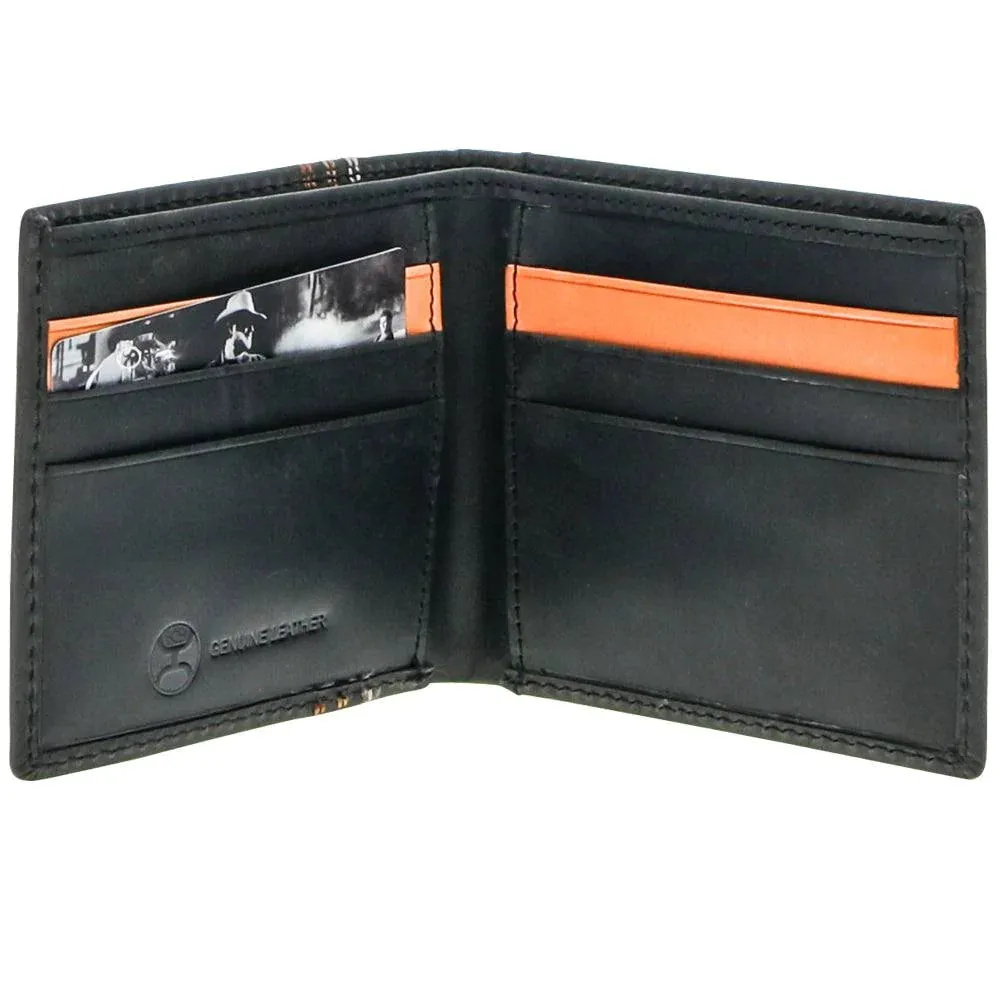 Hooey "Ranger" Bi-fold Embroidered Wallet- Black