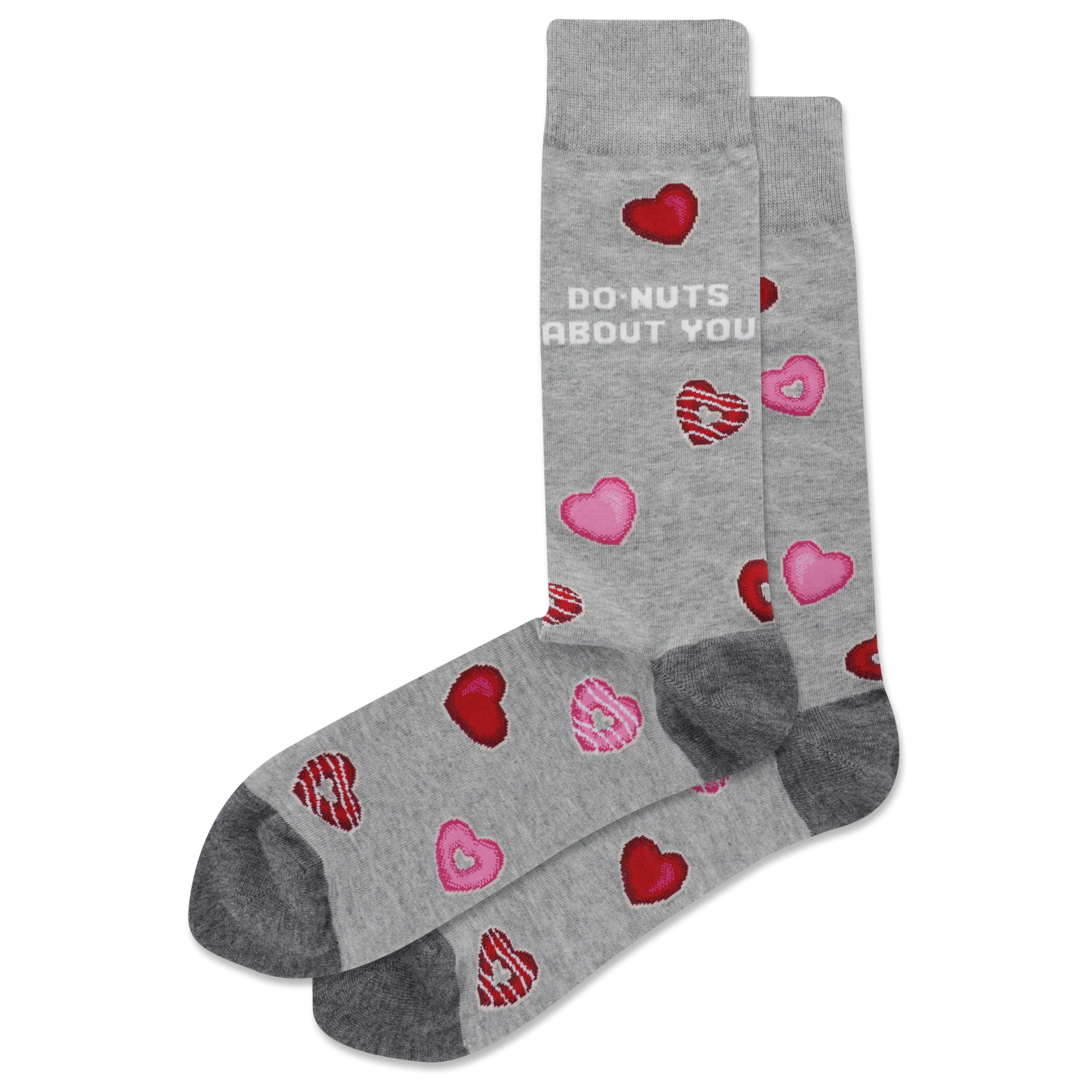 HOTSOX Men's Do-Nuts About You Crew Socks