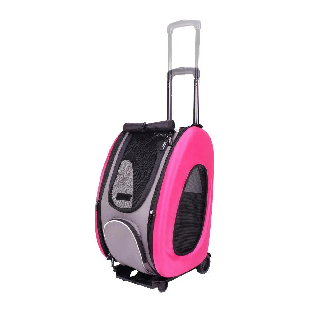 Ibiyaya 5-1 Combo Eva Pet Carrier/Pram/Stroller Chocolate.