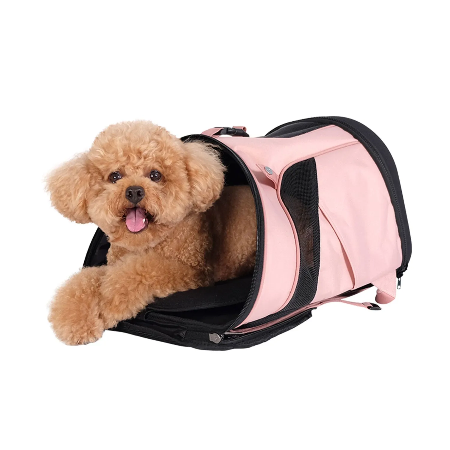 Ibiyaya Ultralight Backpack Pet Carrier Coral Pink