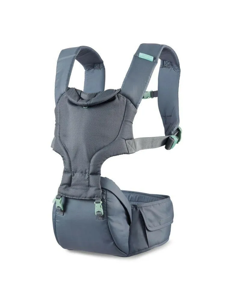 Infantino Hip Rider Plus 5-in-1 Hip Seat Carrier, Grey