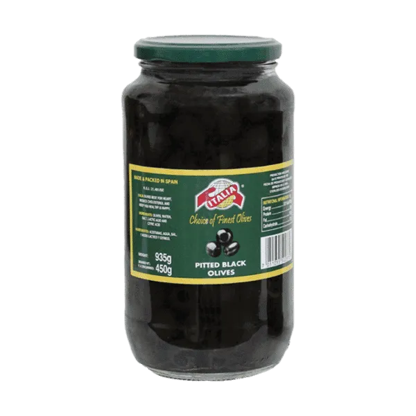 ITALIA BLACK SLICED OLIVES 935G