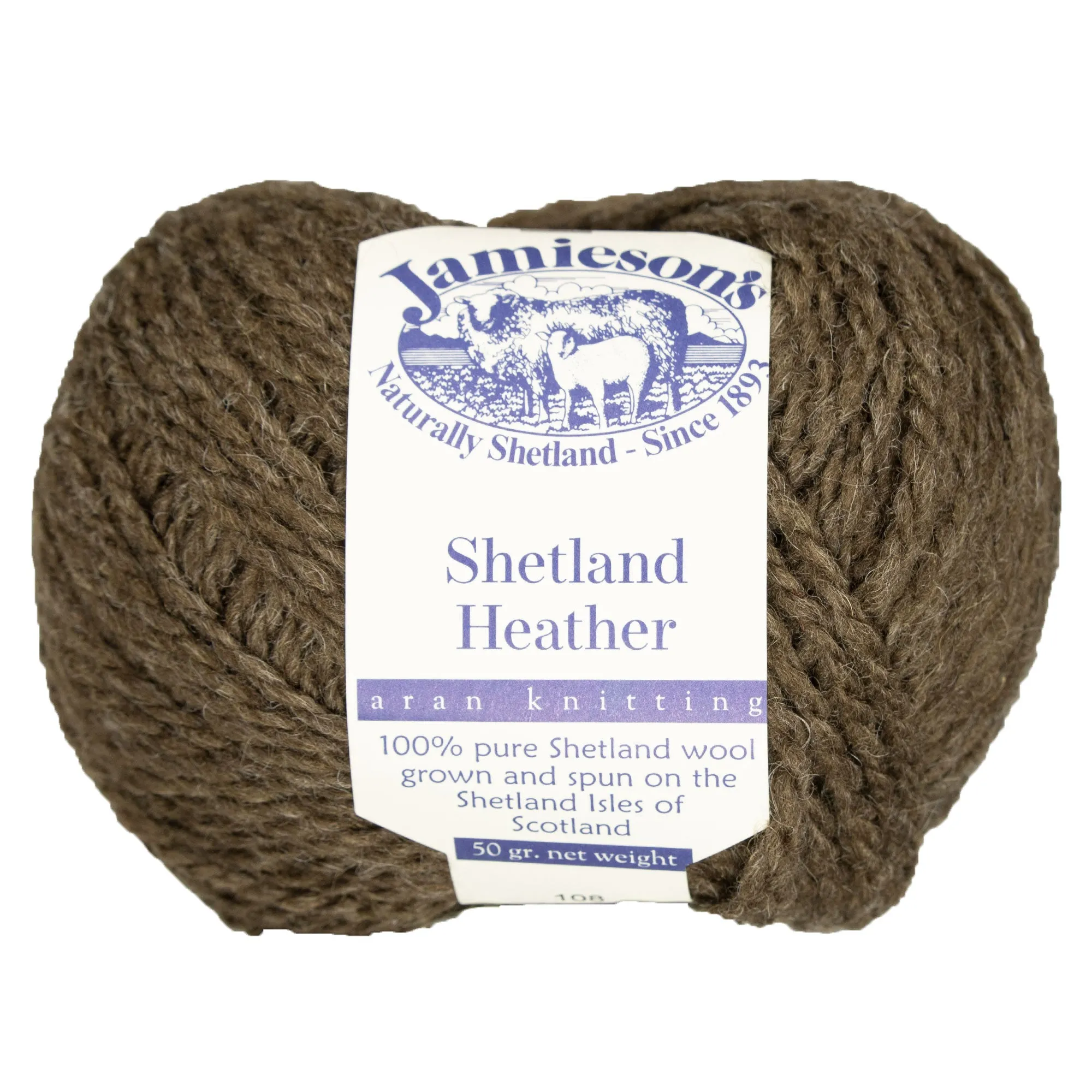 Jamieson's of Shetland Heather Aran Yarn - 108 Moorit