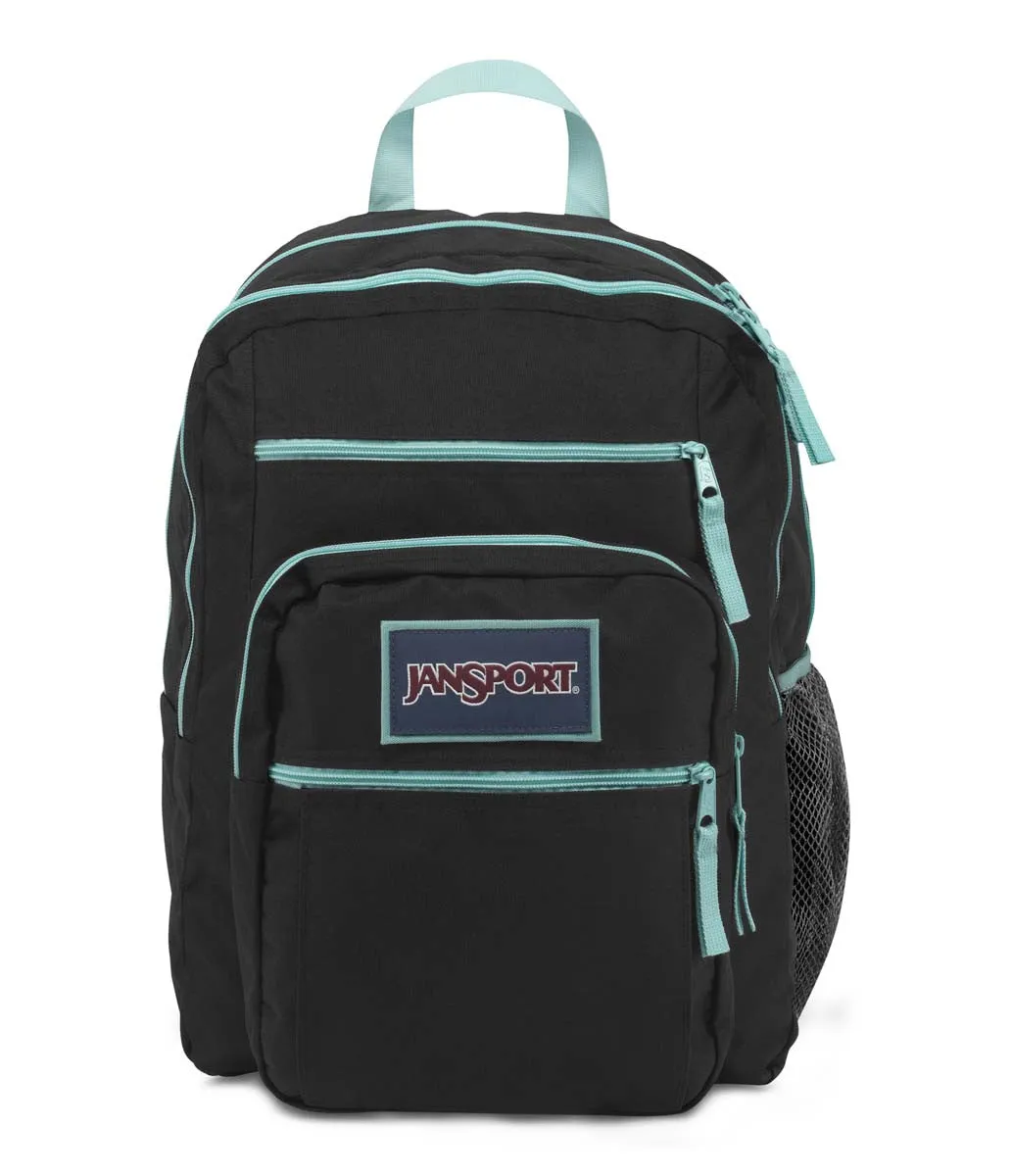 JANSPORT Big Student Overexposed Backpack - Black/Aqua Dash