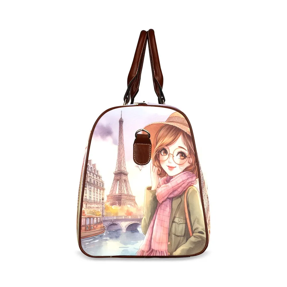 Just a Girl Who Loves Travelling Girl 12 Waterproof Travel Bag/Small (Model 1639)