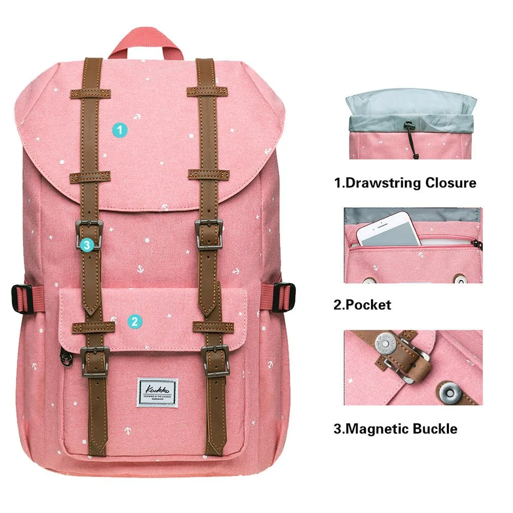 KAUKKO Backpack for city trips, EP5-13 ( Pink / 14L )