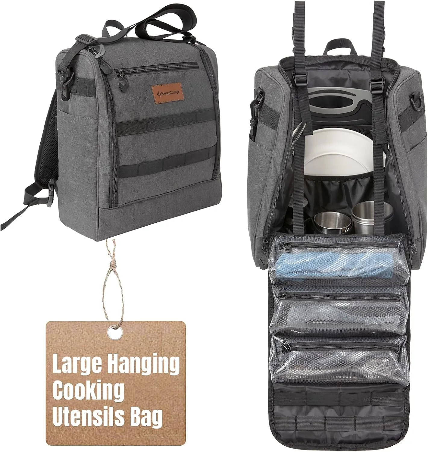 KingCamp Camping Cooking Utensils Bag